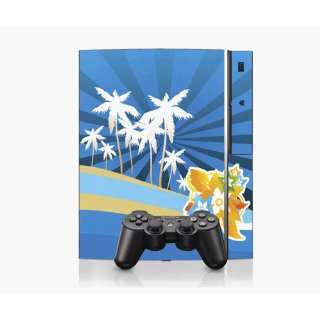  PS3 Playstation 3 Console Skin Decal Sticker  Tropical 