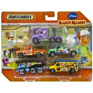  Matchbox Disney Handy Manny 5 Cars Pack Series #1: Toys 