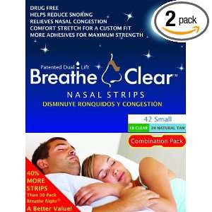 Breathe Clear Nasal Strips Combination Pack, Size Small 