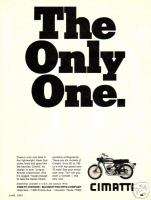 1967 Cimatti Motorcycle Ad. Houston, Texas co.  