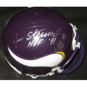  Jan Stenerud Signed Mini Helmet   HOF   Autographed NFL 