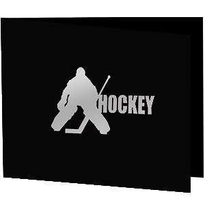  Hockey Foil design on black cardboard photo folder sold in 