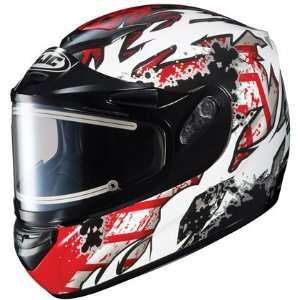  HJC CS R2 Skarr Red Snowmobile Helmet Electric Shield Xl 