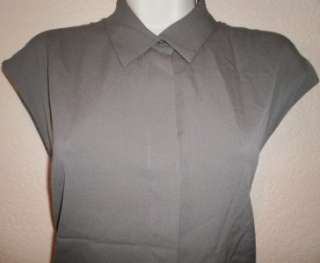 Theory NEW Gray Luala Silk Shirt Dress Size Sz 8 NWT  
