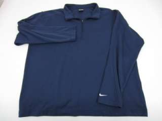   Blue NIKE GOLF DRI FIT Zip Athletic Warm Track Jacket Size XXL  