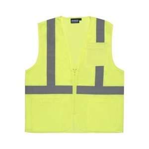  ERB Hi Viz Class 2 Mesh Safety Vest Lime (SELECT SIZE 