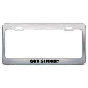  Got Simon? Boy Name Metal License Plate Frame Holder 