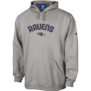  Baltimore Ravens  Grey  Playbook Hooded Sweatshirt: Sports 