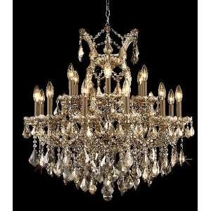 Maria Theresa Collection 19 Light 30ö Golden Teak Crystal 