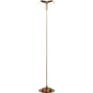  siamese single pole bronze floor lamp