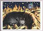 KLIBAN CATS ART POSTCARD Kitty Alien Planet Sci Fi  
