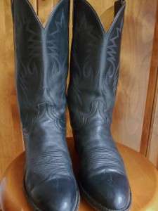 Dan Post Mens Size 10.5 D Black Western Cowboy Boots  