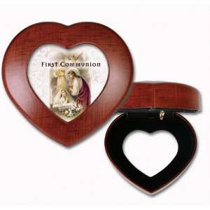   Mini Heart Music Box / Jewelry Box Plays Ave Maria