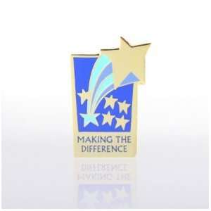  Lapel Pin   Making the Difference Shooting Stars