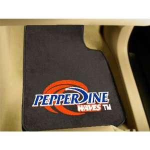 Pepperdine Waves NCAA Car Floor Mats (2 Front):  Sports 