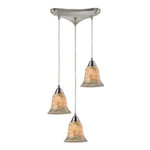 Confections/Nougat Collection Satin Nickel 3 Light 7 Pendant 31130 