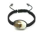 Shamballa Healing Bracelet with Natural Facet Oval Agate & Hematite 