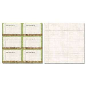  Garden Fun: Recipe Cards 12 x 12 Double Sided Paper: Home 