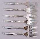 CANATA ONEIDA COMMUNITY STAINLESS 5 SALAD FORKS  