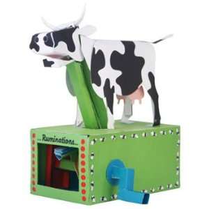  COW Paper Robotic Kids TOY Automata Mechanical Moving 