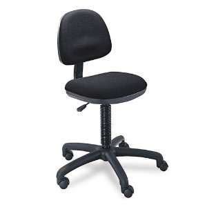  Precision Desk Height Swivel Chair, Black Fabric Office 