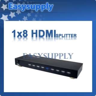 1x8 1 In 8 Out HDMI Splitter HDMI 1.3 & HDCP Compliant