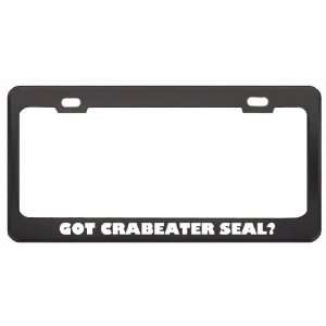  Got Crabeater Seal? Animals Pets Black Metal License Plate 