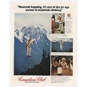  1972 Canadian Club Whisky Rocket Pack Mountain Hopping 