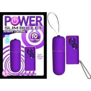 Bundle Power Slim Bullet Remote Control Purple And Pjur Original Body 