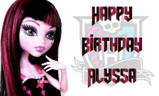 Monster High Edible Icing Image Birthday Cake Topper 1  