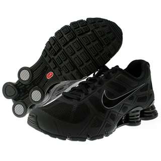 NIKE SHOX TURBO+ 12 MENS Size 13 Black Running Shoes Free Shipping 