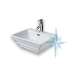    Polaris Sinks W061V White Porcelain Vessel Sink: Home Improvement