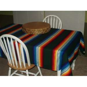  Southwest Mexican Indian Serape  Green: Home & Kitchen