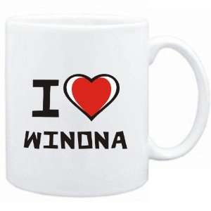  Mug White I love Winona  Usa Cities: Sports & Outdoors