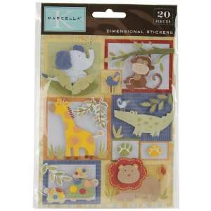   By Kay Dimensional Stickers, Jungle Animals Arts, Crafts & Sewing