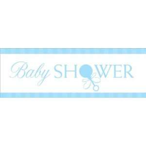  5 Blue Baby Shower Banner