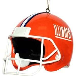  Illinois Fighting Illini Team Helmet 3 Ornament: Sports 