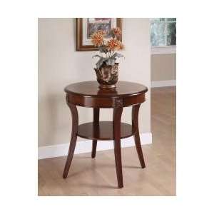  Masterpiece Round Accent Table with Veneer Top Furniture & Decor