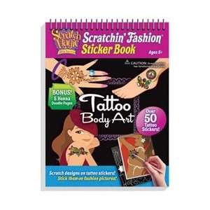 Melissa & Doug Scratchin Fashion Activity Book Tattoo & Body Art; 2 
