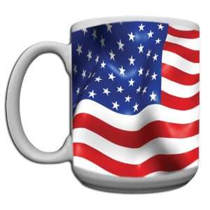  American Flag Custom Coffee Mug CERAMIC from Redeye 