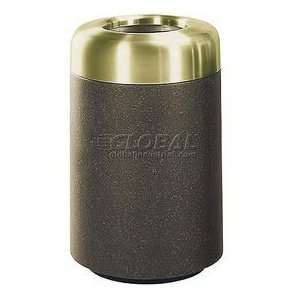  Open Top Receptacle, Brass And Charcoal,20 Gal Capacity,18 