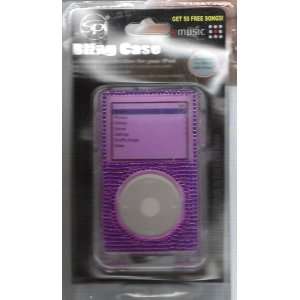  Bling Case for 30G/60G iPod Purple  Players 