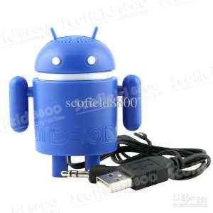  Google Android Robot Mini Speaker (Blue) Electronics