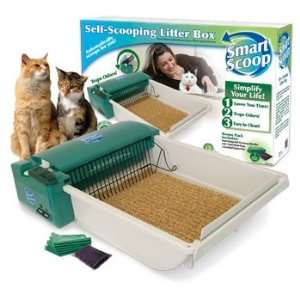 SmartScoop Basic Green Self Scooping Cat Litter Box, 25.5 