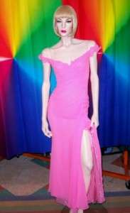 BELLVILLE SASSOON LORCAN MULLANY SEXY PINK SILK GOWN 6  