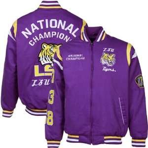  LSU Tigers Purple NCAA Division 1 Football 3X National 