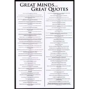 Great Minds   Great Quotes by Unknown 24x36 