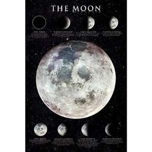    The Moon Phases Poster Moons Reference Chart 33338