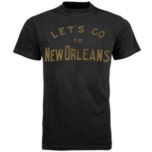   Black Lets Go To New Orleans Tri Blend T Shirt