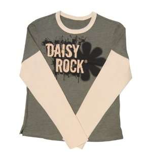  Daisy Rock Long Sleeve Tee, Army Rock, Medium Musical 